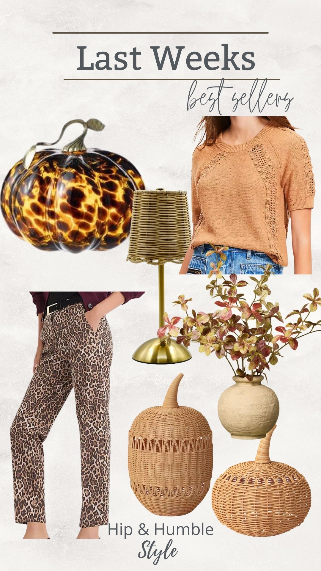 This weeks follower favorites, fall
Pumpkins, glass pumpkins, fall sweater , leopard pants , mini lamp 

#LTKFindsUnder50 #LTKSeasonal #LTKHome