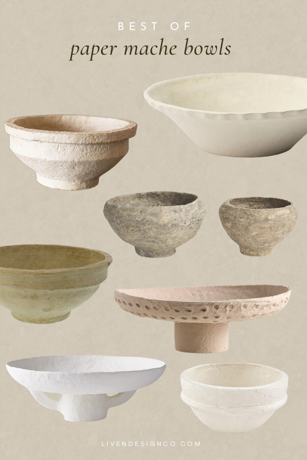 Paper mache bowls. Decorative bowl. Home decor. Neutral decor. Amazon decor 

#LTKSeasonal #LTKHome #LTKSaleAlert