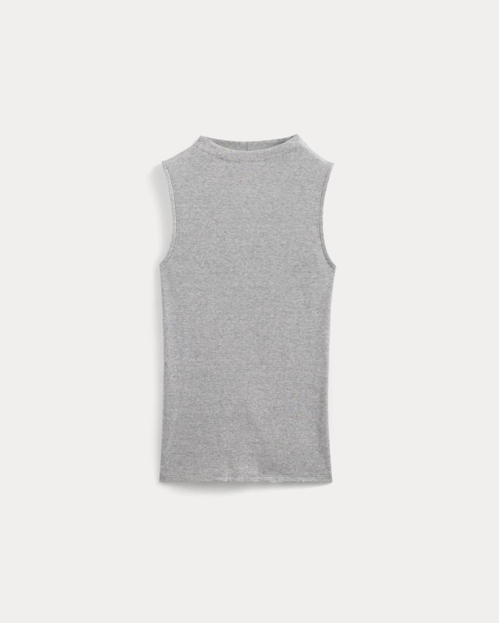 The Luxe Rib Funnel-Neck Tank | Classic Heather Grey | Everlane