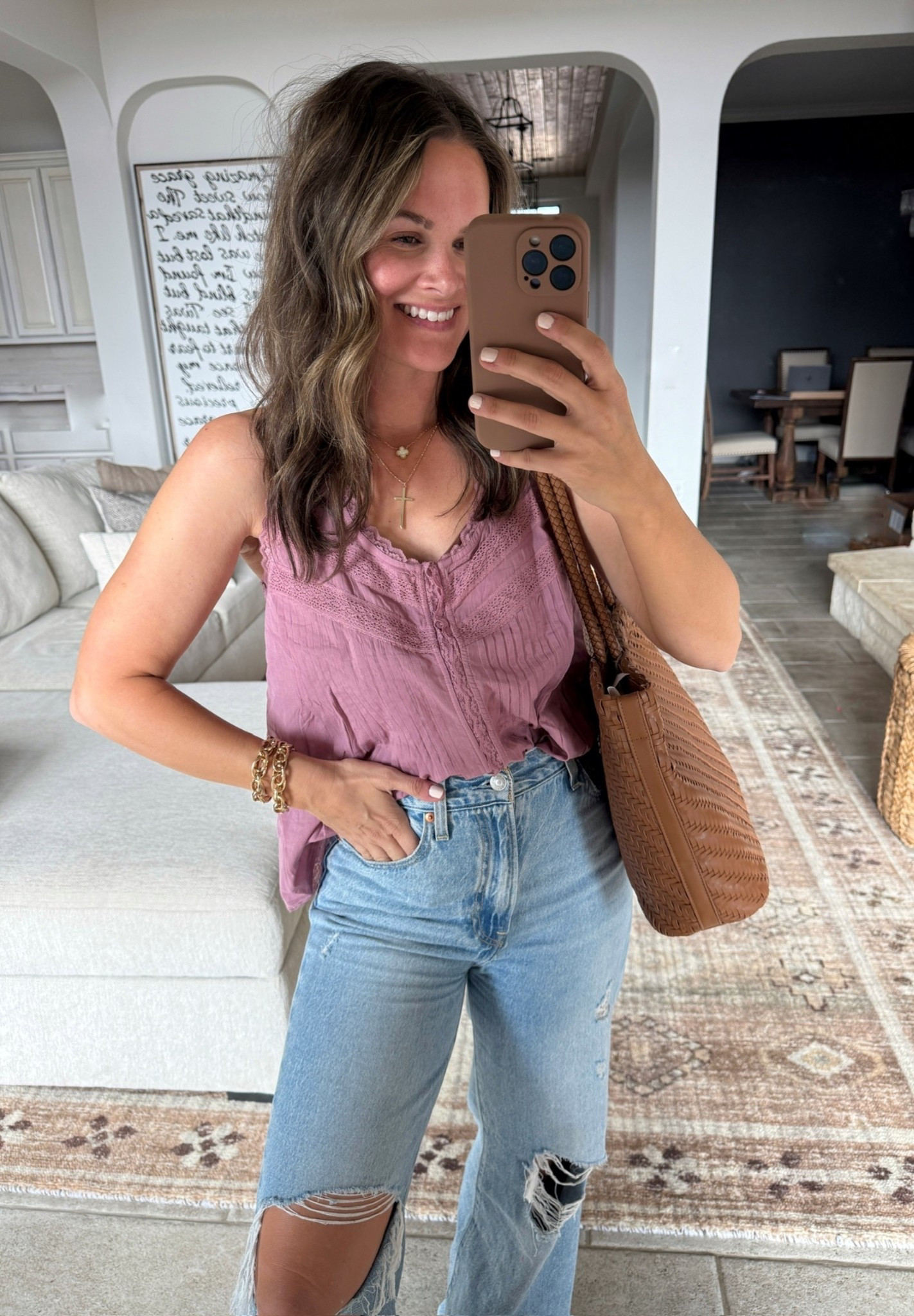 This Target top looks like Free People! The price is so good and it’s such a good staple for summer. 

#LTKootd #LTKdayinmylife #LTKmomlife