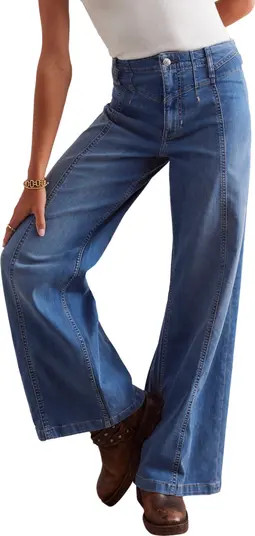 Libre Front Yoke Wide Leg Jeans | Nordstrom