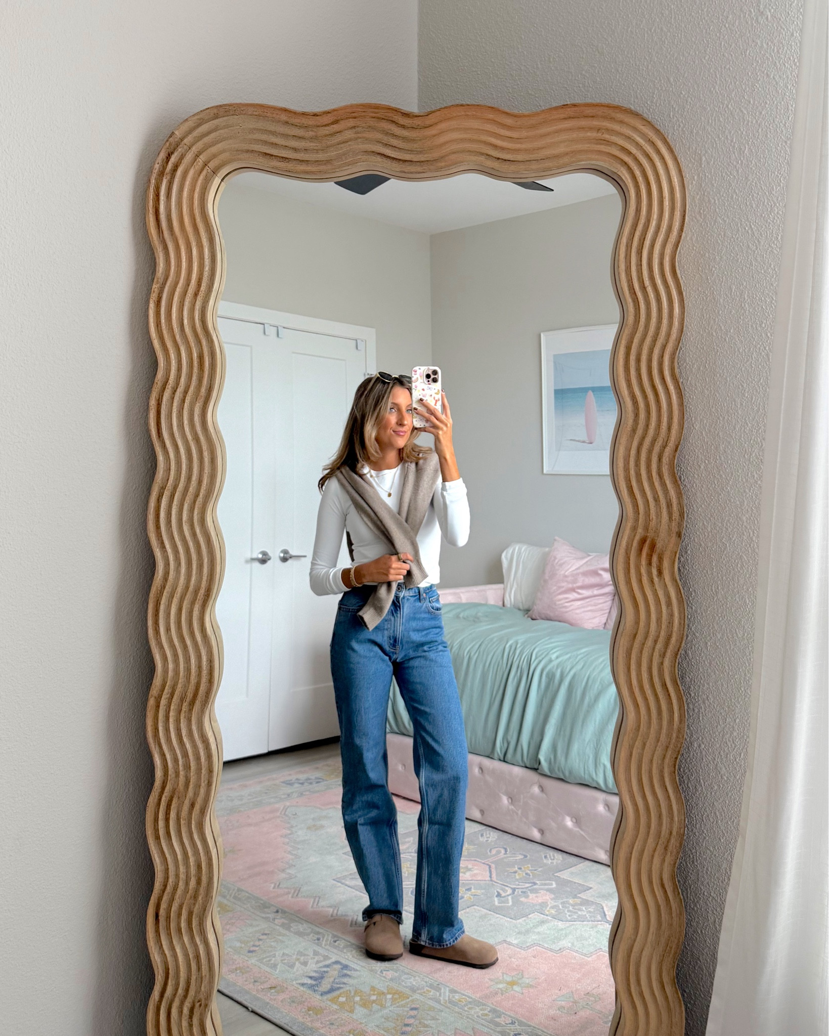 fall outfit ideas from Abercrombie 🤎🍁 wearing a 24 regular in these jeans and an XS in the top 

#LTKFindsUnder50 #LTKU #LTKSaleAlert