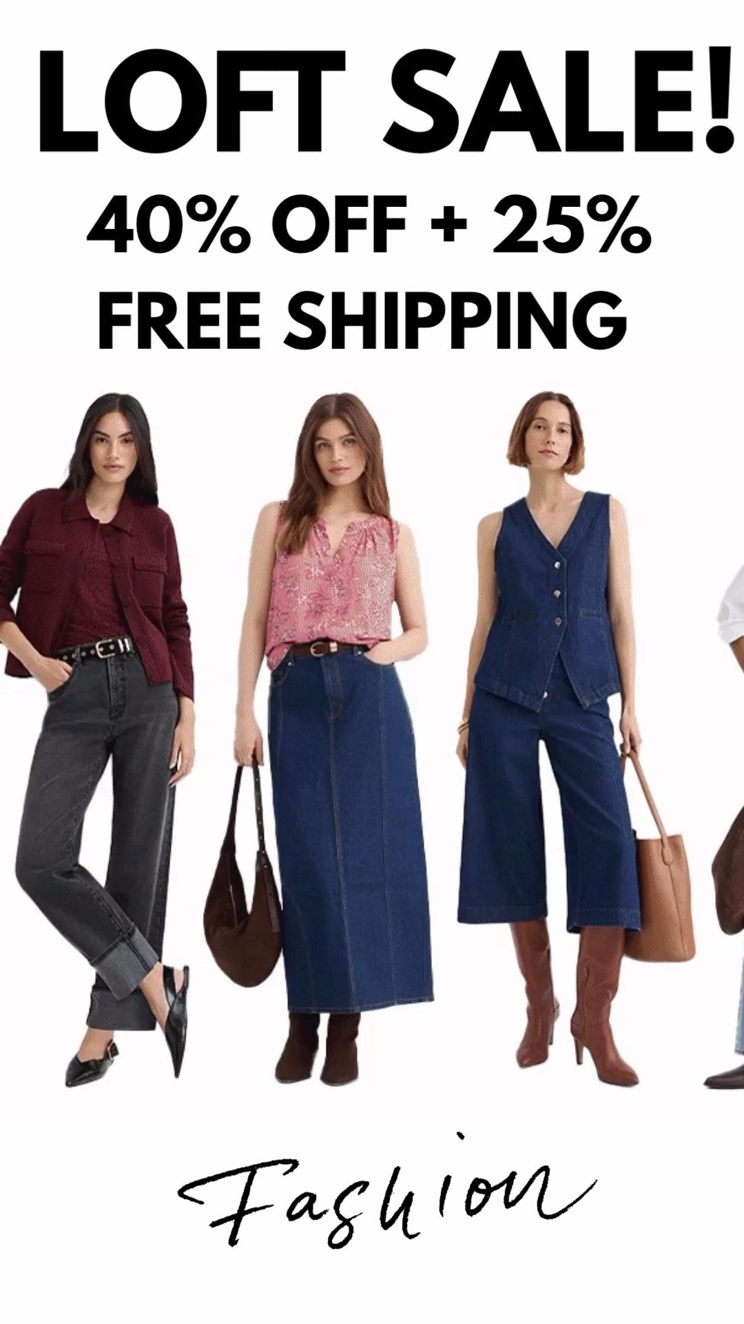 ‼️ SALE at LOFT ‼️ Save 40% OFF and an additional 25% OFF!! + FREE SHIPPING 
Cardholders get an extra 10% OFF 
Click any photo and SAVE!! Would be Appreciated 🫶 

Follow my LTK @fashionistanyc on the @shop.LTK app to view this post and get my exclusive app-only content!

#liketkit #LTKgrwm #LTKSaleAlert #LTKWorkwear #LTKTravel #LTKdayinmylife #LTKootd
@shop.ltk
https://liketk.it/5WRnk
