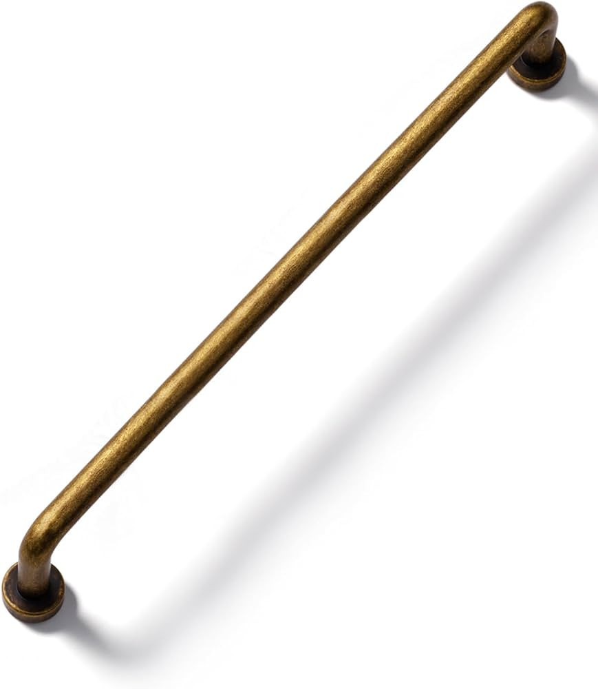 Antique Brass Cabinet Bar Pulls 7.56" Hole Center 10 Pack Classic Vintage Retro Drawer Handles Ki... | Amazon (US)