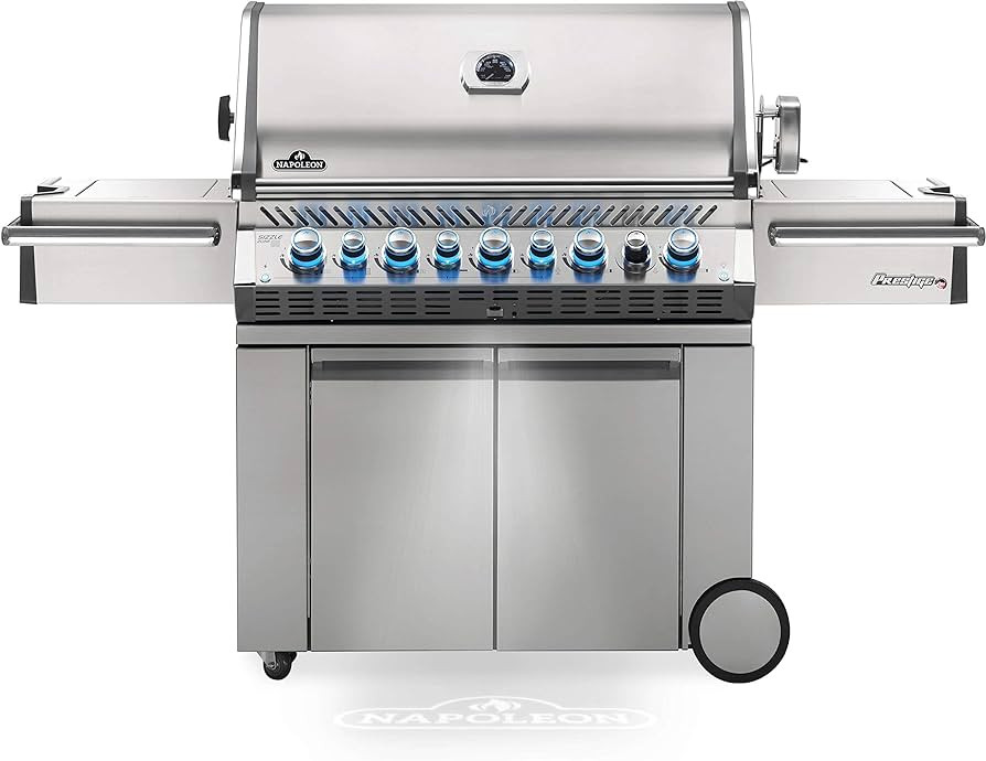 Napoleon PRO665RSIBNSS-3 Prestige PRO RSIB Natural Gas Grill, 665 sq.in. + Infrared Side and Rear... | Amazon (US)