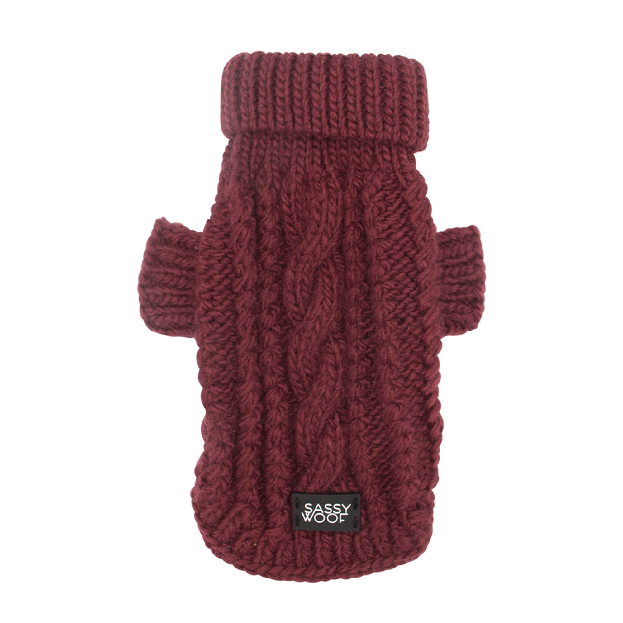 Sassy Woof Cable Knit Dog Sweater | PetSmart