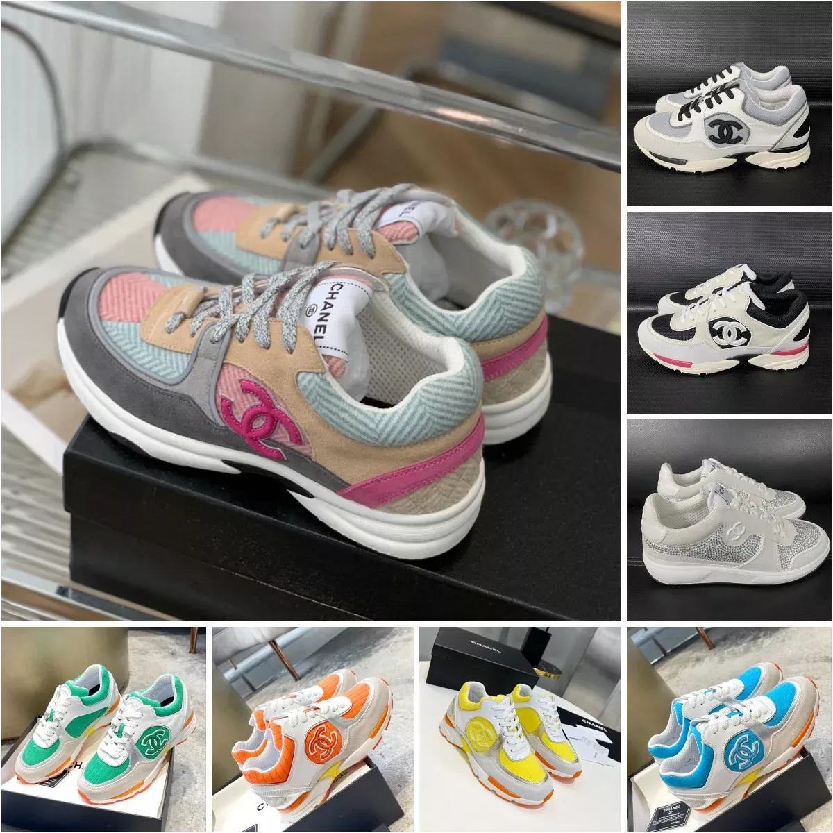 Colorful hot sale chanel sneakers