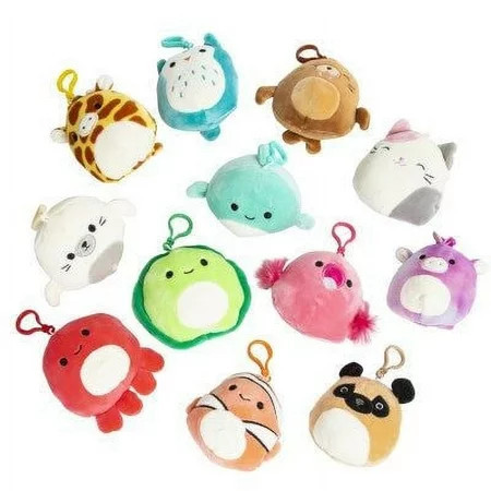 Squishmallows Squishy Plush Keychain (12 Count) | Walmart (US)