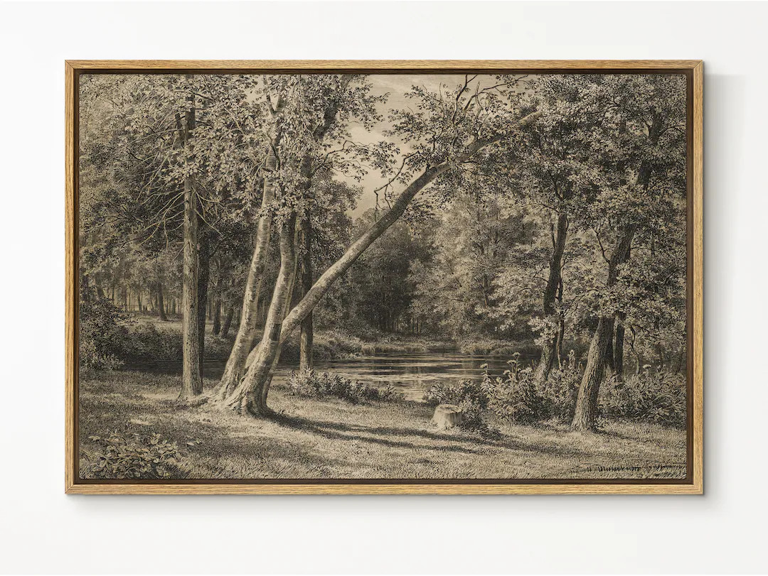 Easysuger Vintage Landscape Wall Art Print Sketch Natural - Etsy | Etsy (US)