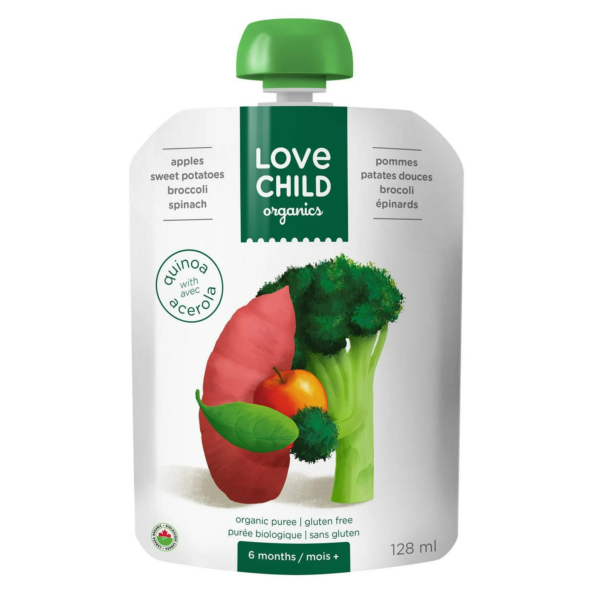 Love Child Organics Super Blends Baby Puree - Apples, Sweet Potatoes, Broccoli & Spinach, 128 ml | Walmart (CA)
