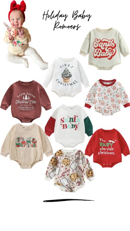 Holiday baby rompers

#LTKHoliday #LTKbaby #LTKkids