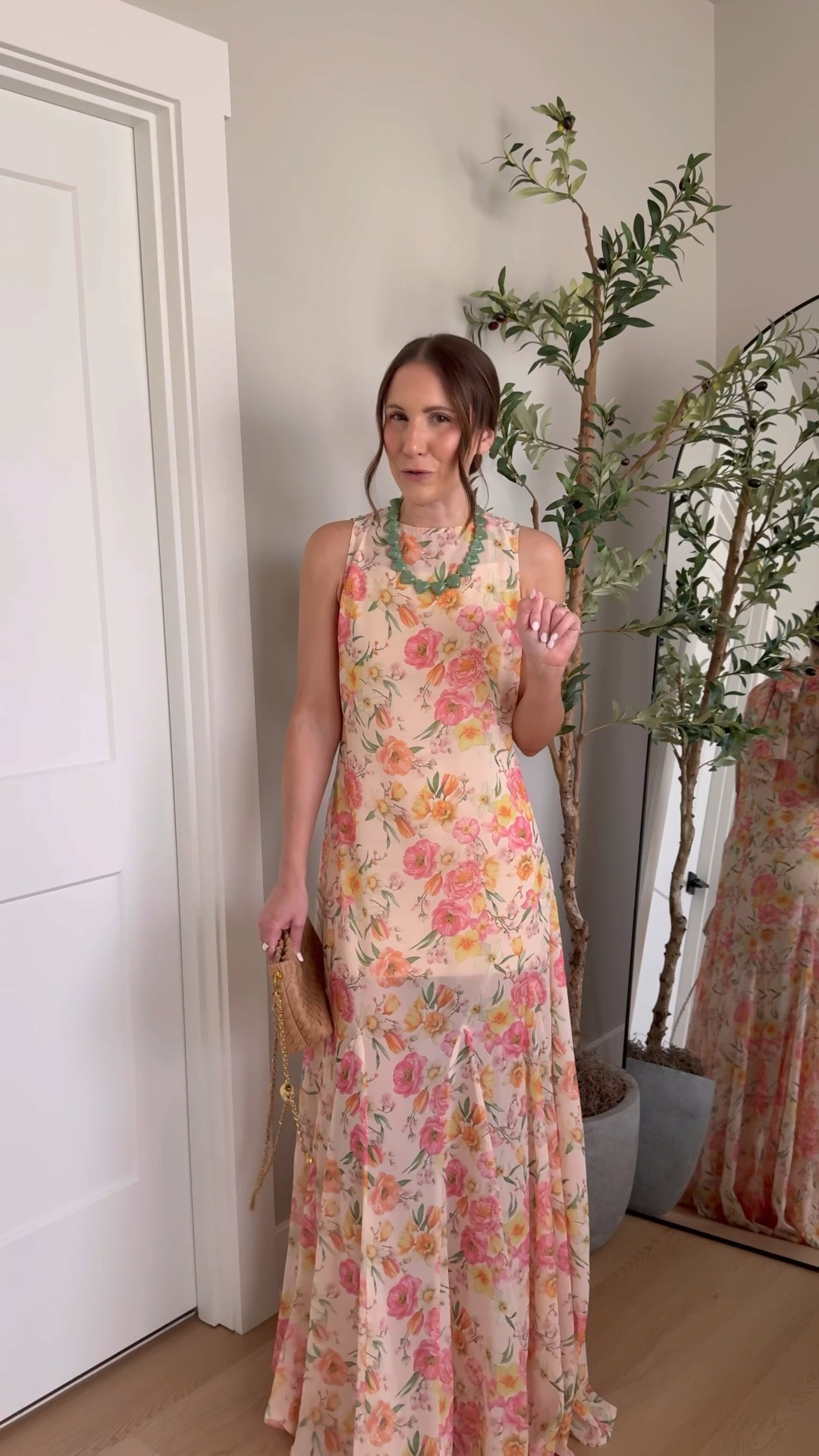 This sheer dress has a nude slip so it’s not see through but shows just the right amount of leg! The prettiest floral print and the cutest back bow! Use code ASHGARZASTYLE for 20% off 

Wedding guest dress, summer style, special occasion,

#LTKWedding