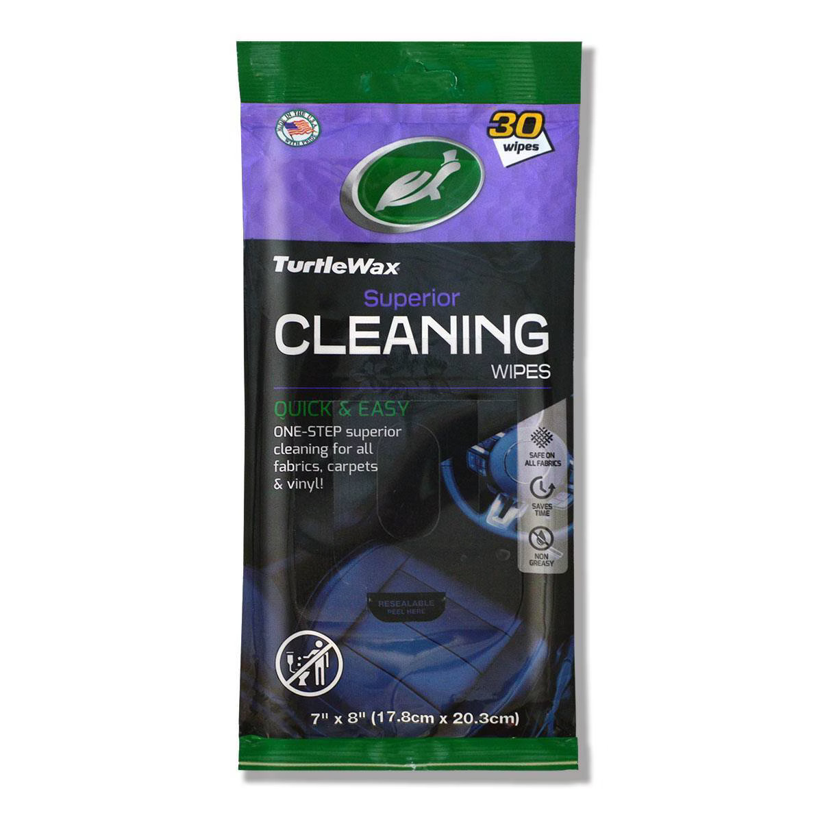 Turtle Wax 30ct Cleaning Auto Wipes Pouch: Citrus Scented Car Interior Cleaning Supplies | Target