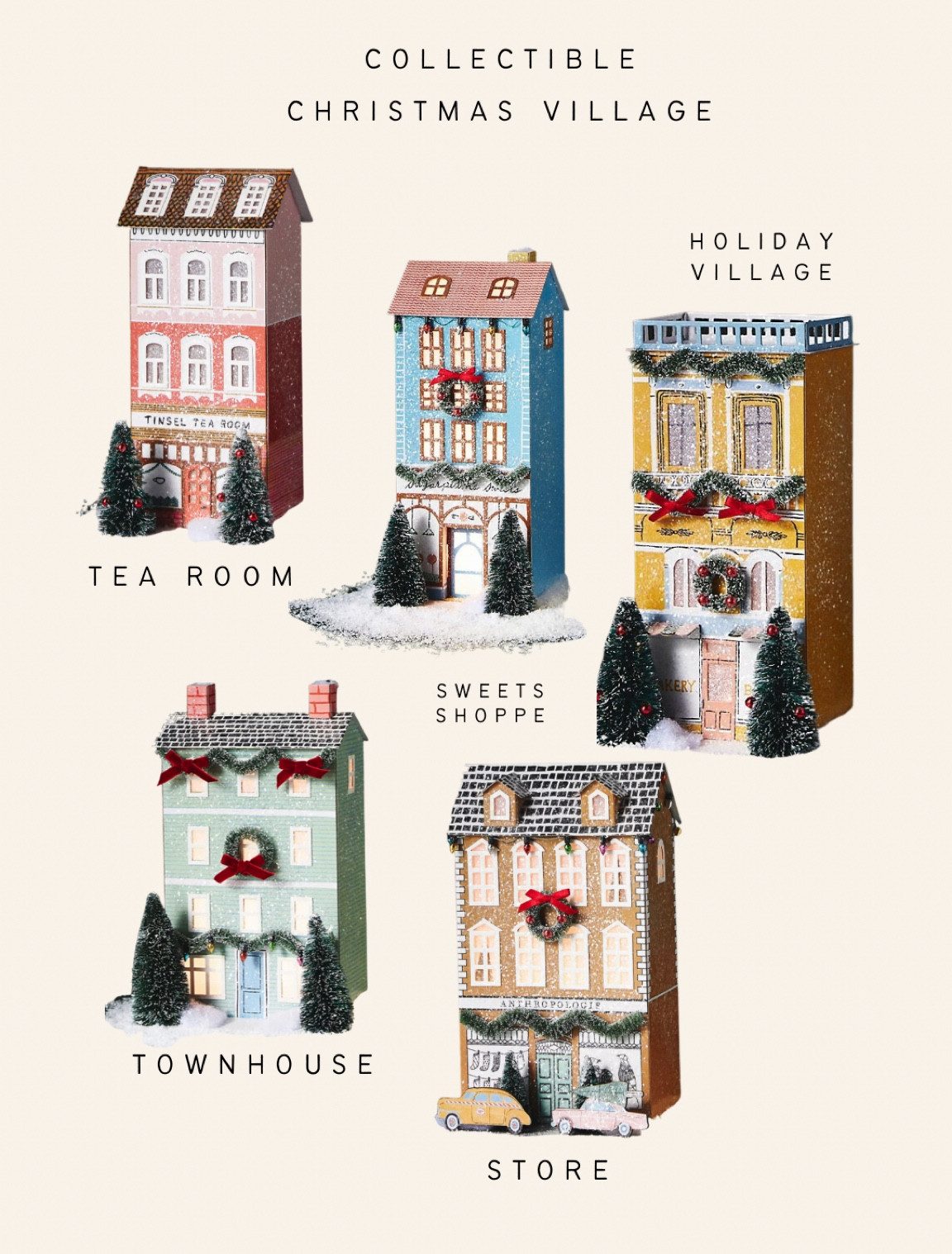 Christmas village houses 

#LTKhome #LTKHoliday #LTKSeasonal