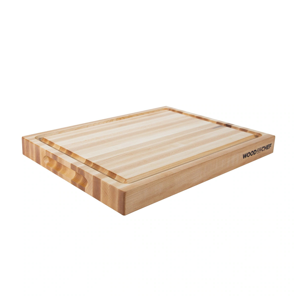 WoodForChef Large Wood Cutting Board - A Butcher Block That Comes with Juice and Side Handles | Bed Bath & Beyond