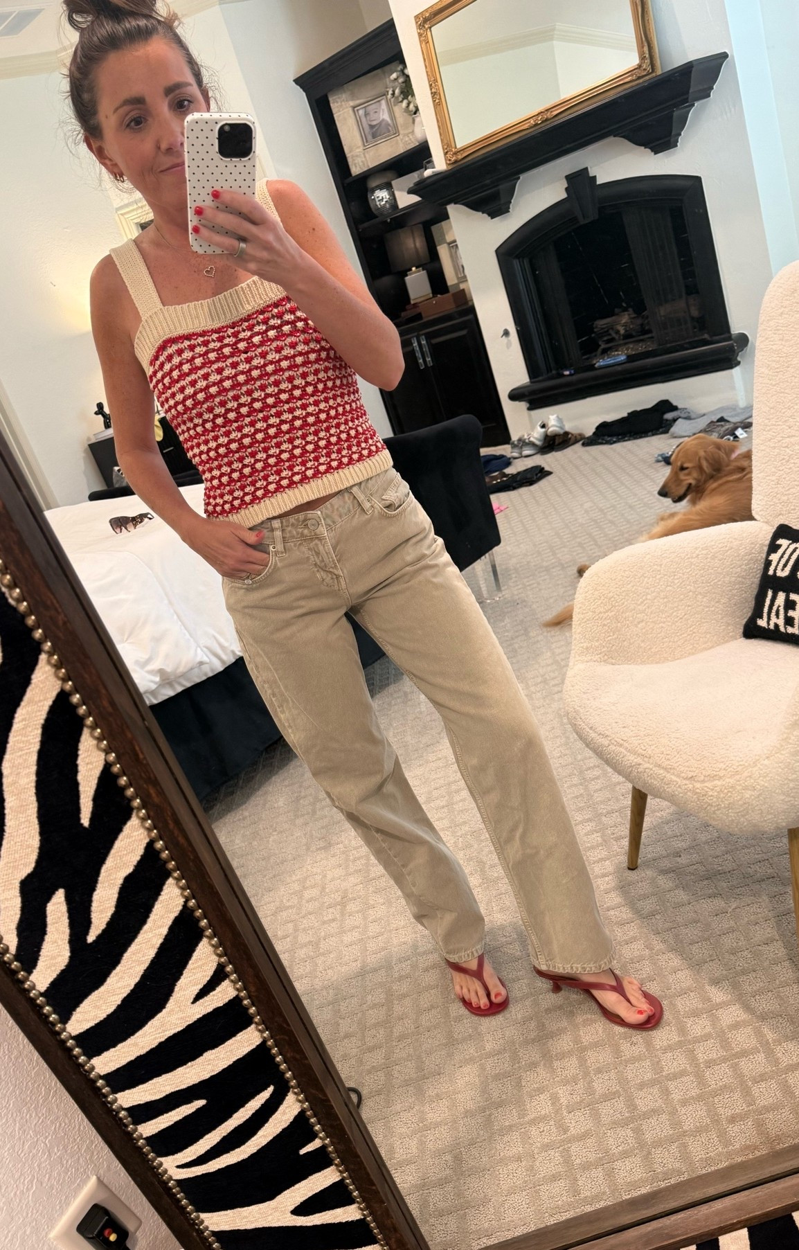 ❣️🤎❣️🤎

Top: small
Jeans: 25

Ref
Reformation
Red heels
Date night
Date night outfit 
Guest in residence
Tan jeans

#LTKootd #LTKOver40