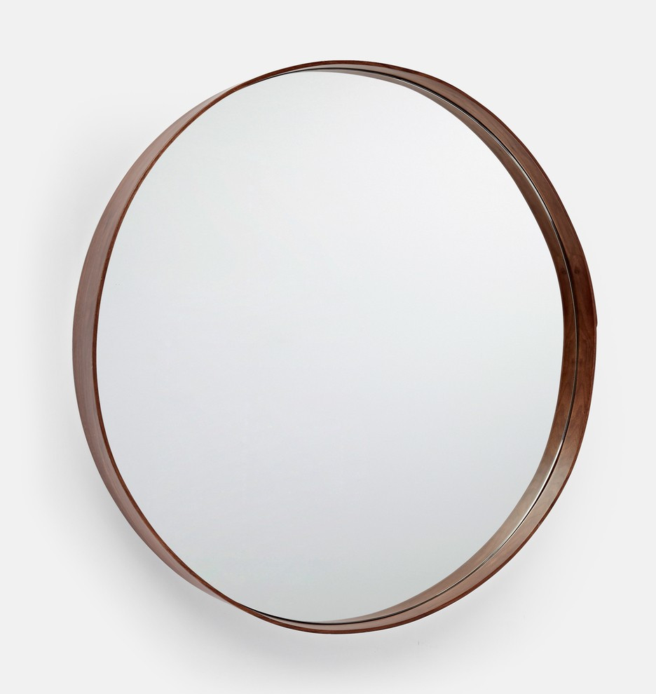 Bentwood Round Wood Mirror | Rejuvenation