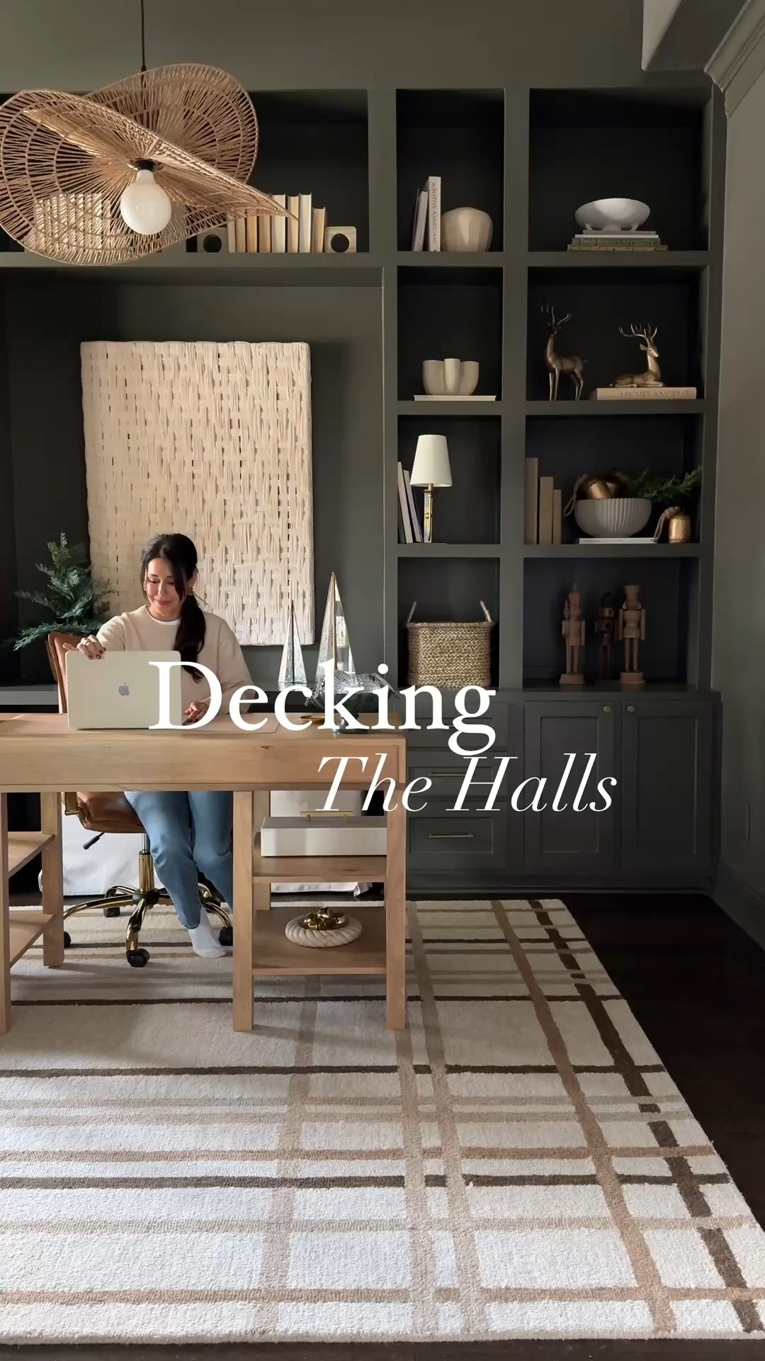 A merry little office moment ✨ Adding simple holiday decor, cozy neutrals, and festive textures to make my workspace feel just as magical as the rest of our home. Linking my office chair, desk accessories, holiday garland, faux greenery, and all the neutral Christmas decor here—perfect for a modern organic holiday look.

#LTKdayinmylife #LTKHoliday #LTKHome