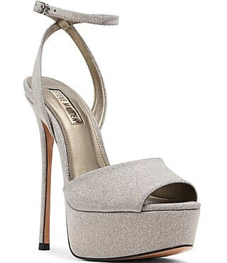 Steve Madden Jezzica Shimmer Platform Stiletto Dress Sandals - 9.5 | Dillard's