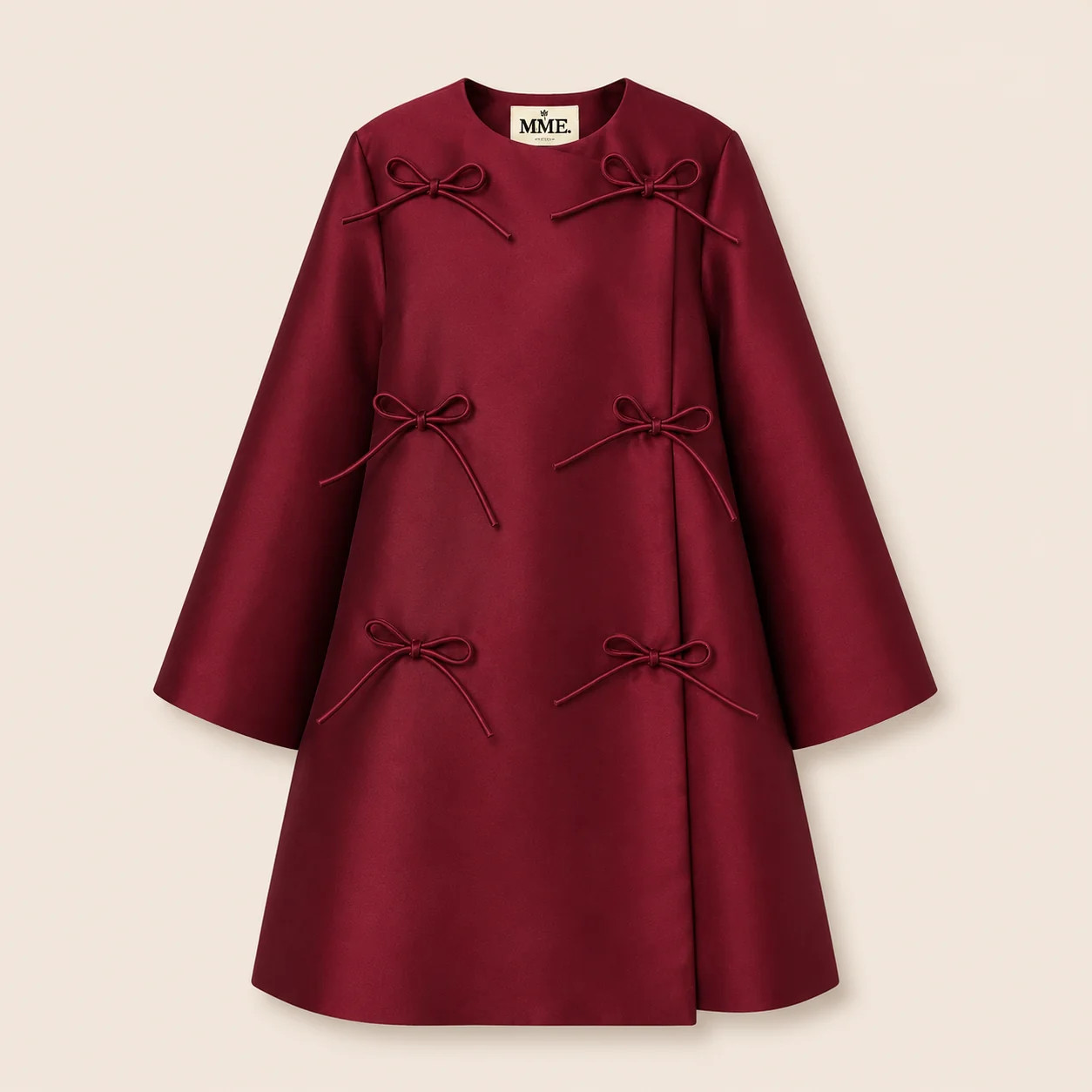 MME. LULU DRESS - BURGUNDY | MME.MINK
