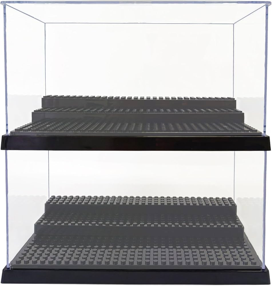 Minifigure Display Case – Black Base with 3-Tiered Steps, Eye-catching Display Design and a Das... | Amazon (US)