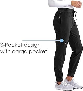 ONE 3-Pocket Boost Jogger Pant for Women– 4-Way Stretch Medical Scrub Pant | Amazon (US)