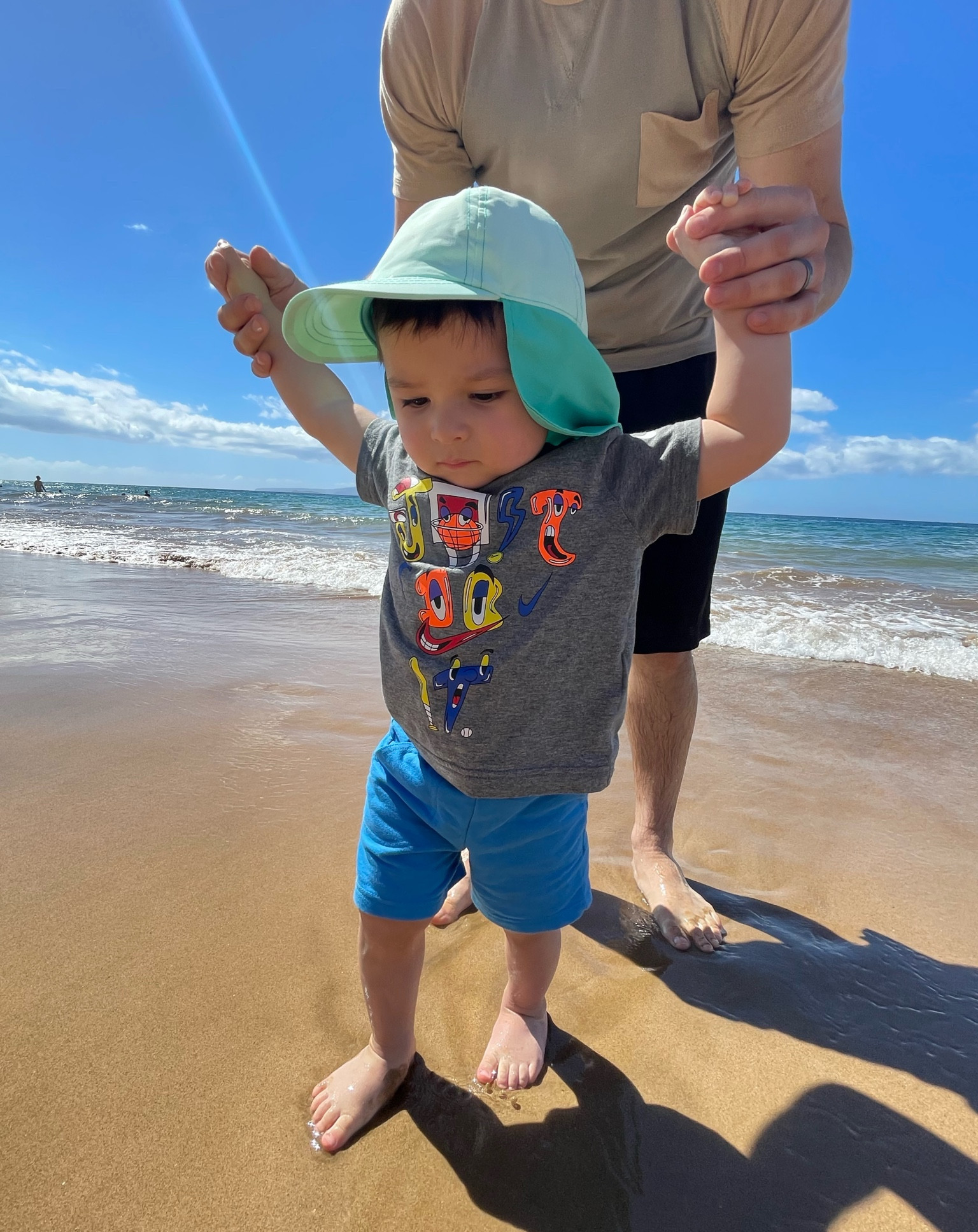 Beach fit all tts in 2T. Hat is 3-5yr old size  

#LTKSeasonal #LTKkids #LTKswim