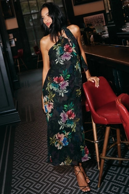 By Anthropologie Hardware Halter Scarf Slip Maxi Dress | Anthropologie (US)