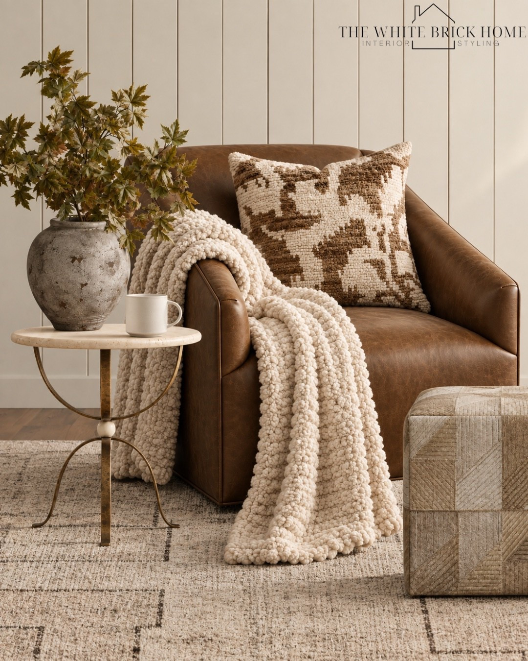 Warm, rustic layers meet effortless sophistication for a cozy retreat that feels collected and inviting. 

Living room, living room furniture, leather chair, throw blanket, side table, throw pillow, fan decor, autumn decor, ottoman, foot stool, home design, living room furniture, living room decor, living room ideas, cozy living room, cozy chair, swivel chair, pottery barn, crate and barrel, arhaus

#LTKHome #LTKSeasonal #LTKSaleAlert