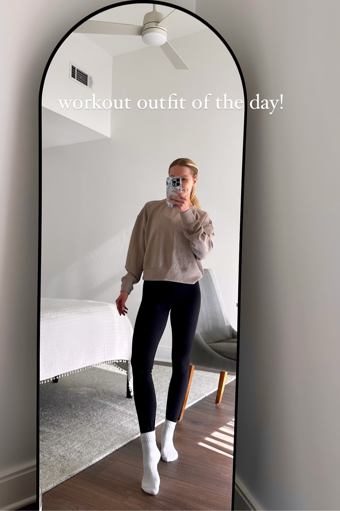 Comfy workout outfit for winter! 