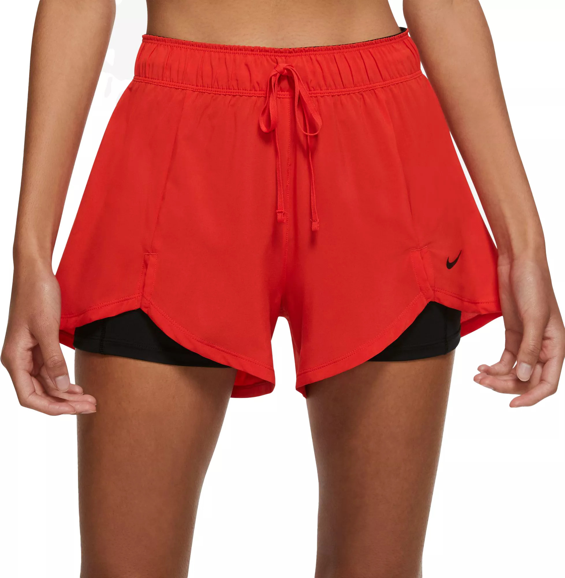 Nike Women's Flex Essential 2-in-1 Shorts, Medium, Chile Red | Dick's Sporting Goods