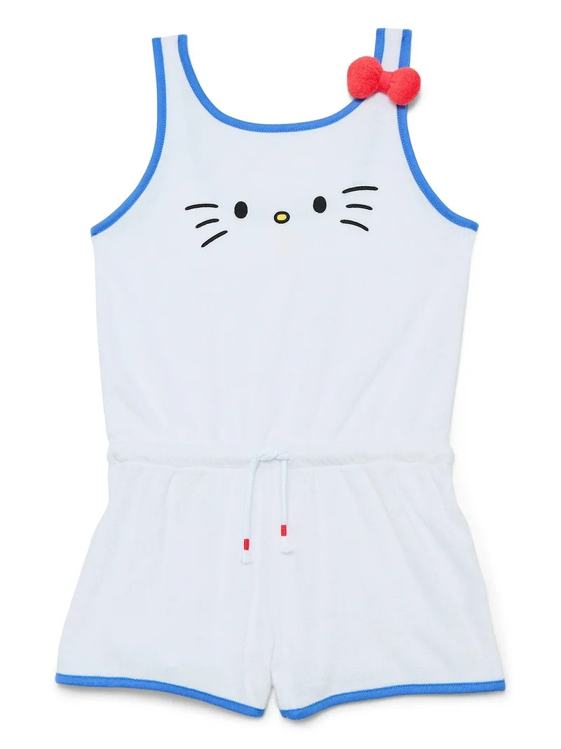 Wonder Nation Girls Hello Kitty Character Romper, Sizes S-L | Walmart (US)