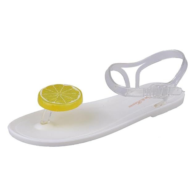 DEESEE(TM) Women Fruit Flip Flops Sandals Shoes Girls Plate Flip Flop Beach Sandals | Amazon (US)