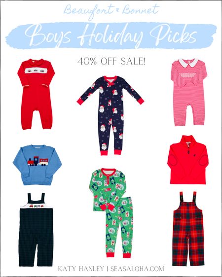 Beaufort & Bonnet SALE! 40% off, no code needed! These are my Holiday picks for boys! 

Baby boy. Toddler boy. Boys holiday outfits. Sale alert. Sale finds. Kids holiday. Christmas pajamas. Holiday pajamas. 

#LTKkids #LTKHoliday #LTKbaby