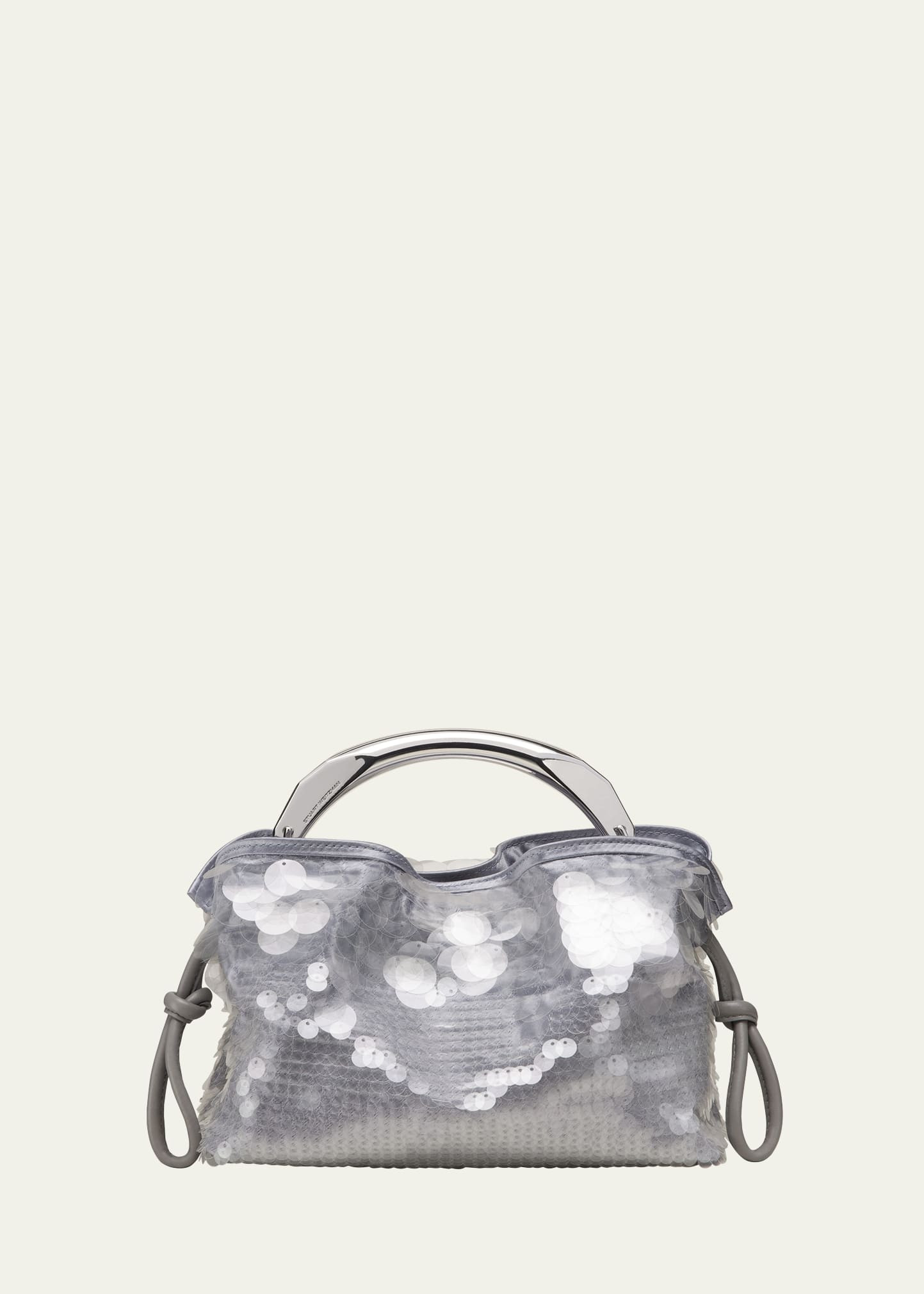 Stuart Weitzman Mia Arc Mini Sequined Top-Handle Bag | Bergdorf Goodman