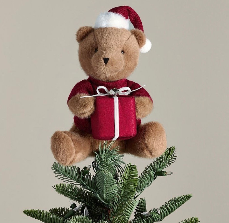 Teddy bear tree topper 🤭

#LTKHome #LTKSeasonal