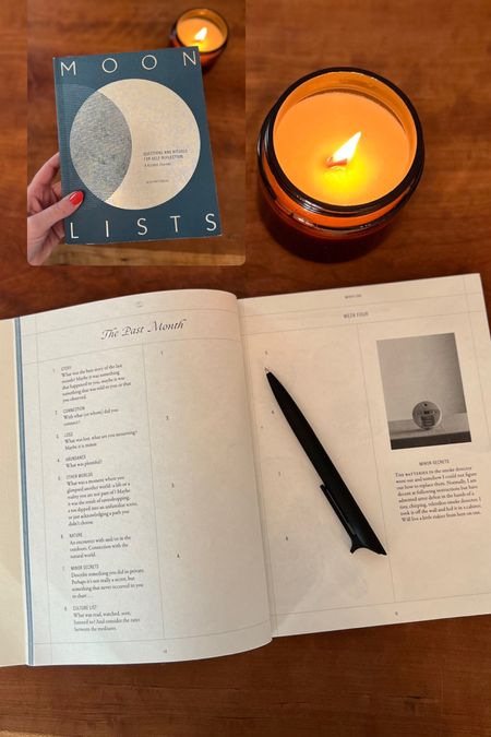 Moon Lists | A Guided Journal 

Love this journal for the practice of reflecting on the small moments and guiding of the natural rhythm that exists outside of ourselves: The Moon Phases

Questions and Rituals for Self-Reflection 

Self-Care, Journal, Meditation, Healing, Intention, Slow Mornings, Reflective Evenings, Monthly Goals, Weekly Goals

#LTKunder50 #LTKGiftGuide