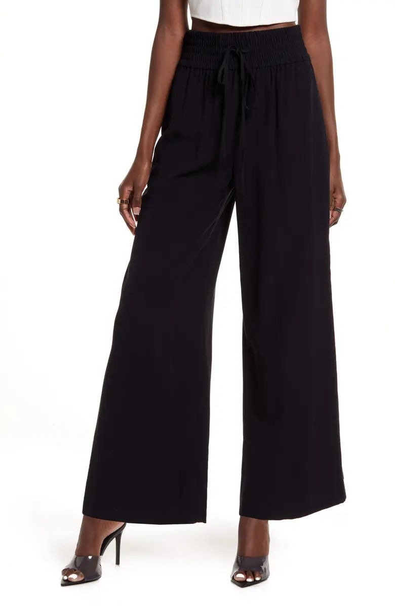 Drawstring Wide Leg Pants | Nordstrom