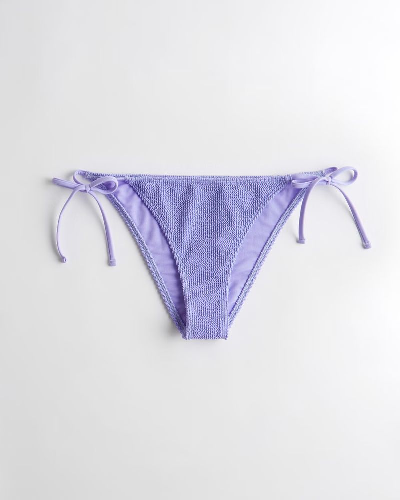 Scrunch Side-Tie Cheeky Bikini Bottom | Hollister (US)