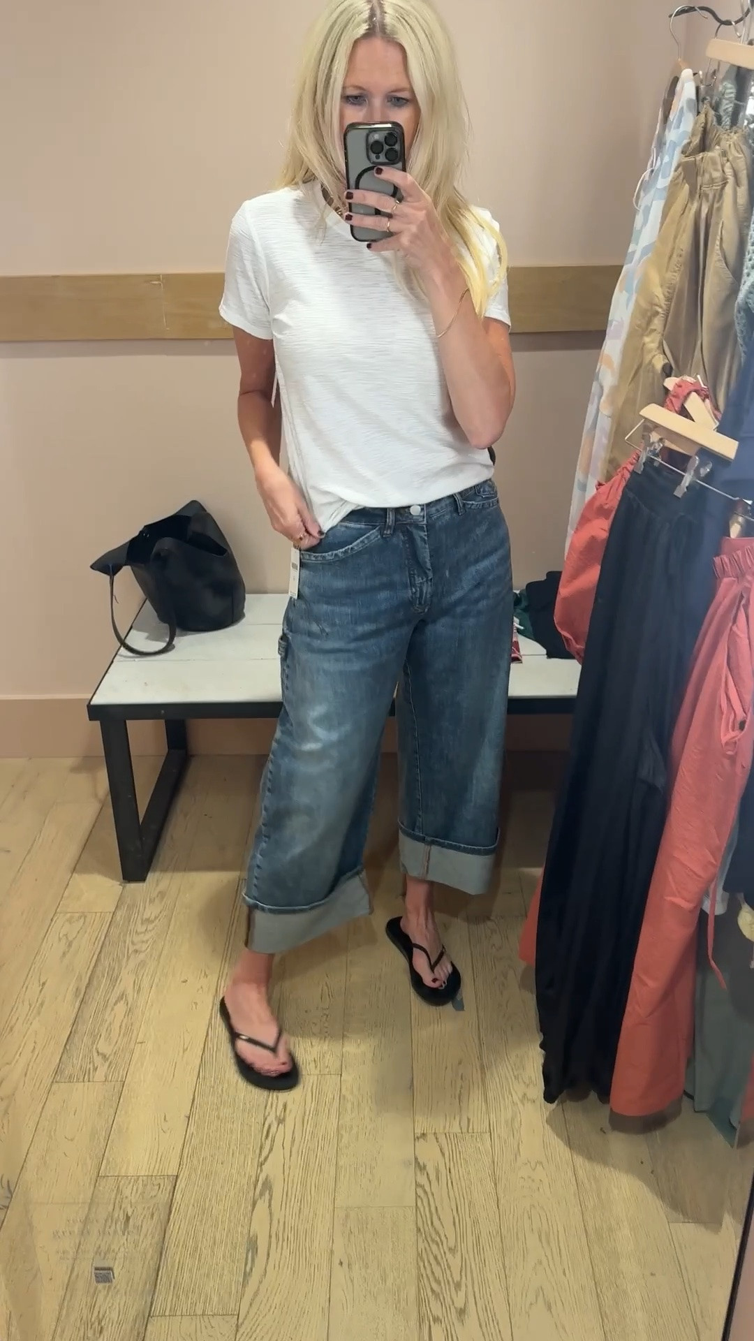 Anthro mini haul: denim barrel crop jeans (size 26), perfect white tee (size small) and other top is Amazon. All linked:) #anthropologie #barreljeans #freepeople #whitetee #amazonfind

#LTKootd #LTKOver40