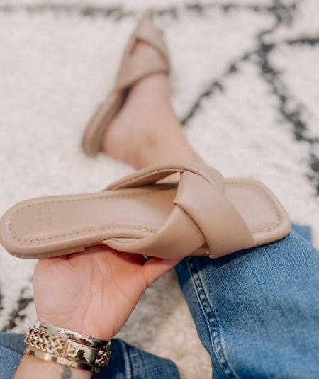 Favorite neutral flat sandals of the season - these are from Target and so comfortable! 

#LTKunder50 #LTKshoecrush #LTKFind