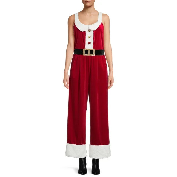 No Boundaries Juniors’ Christmas Jumpsuit - Walmart.com | Walmart (US)