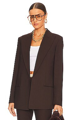 Helmut Lang Peak Blazer in Fig from Revolve.com | Revolve Clothing (Global)