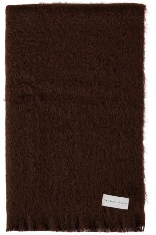 Brown Mohair Throw Blanket | SSENSE