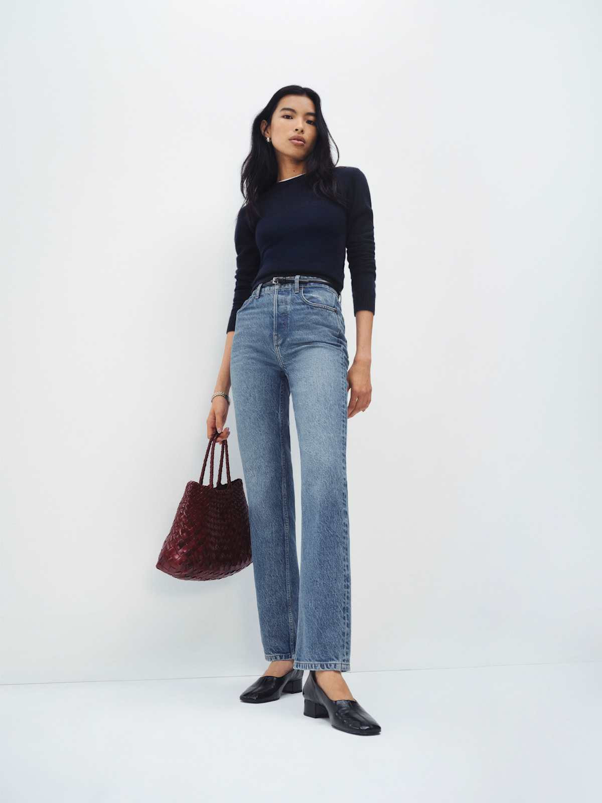 Cynthia High Rise Straight Jeans | Reformation (Global)