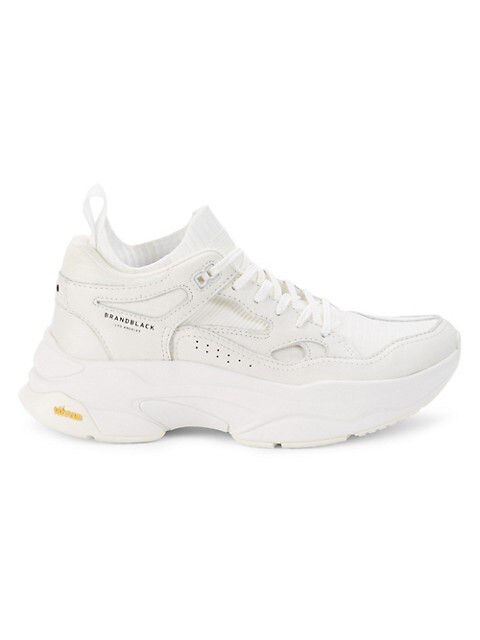 Brandblack Saga Mixed-Media Chunky Sneakers on SALE | Saks OFF 5TH | Saks Fifth Avenue OFF 5TH