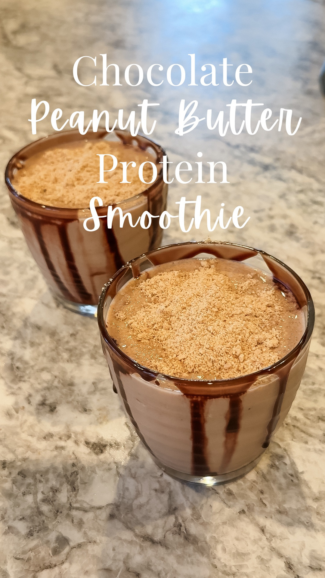Sharing my Creamy Chocolate Peanut Butter Protein Smoothie made with @earthchimp and all my favorite ingredients. It tastes like dessert but fuels your day with plant based protein.

Ingredients
2 scoops Earth Chimp protein powder
1 heaping tablespoon peanut butter or peanut butter powder
1/2 cup Greek yogurt
1 teaspoon honey
Chopped nuts for garnish
Crushed graham crackers for garnish
Chocolate syrup for the rim

Recipe
Coat the rim of your glass with chocolate syrup. Grind graham crackers and nuts and set aside. Blend the protein powder, peanut butter, Greek yogurt, and honey until smooth. Pour into your glass, add your graham cracker and nut topping, serve right away and enjoy.

#earthchimp #earthchimpprotein #proteinsmoothie #creamyproteinsmoothie #chocolatepeanutbutter #smoothierecipe #highproteinsnack #healthyrecipes #plantbasedprotein #postworkoutrecipe #highproteinbreakfast #smoothielover #fitnessrecipes #easyhealthyrecipes #chocolatesmoothie #quickhealthymeals 

#LTKfitnessgoals #LTKmomlife #LTKfoodie