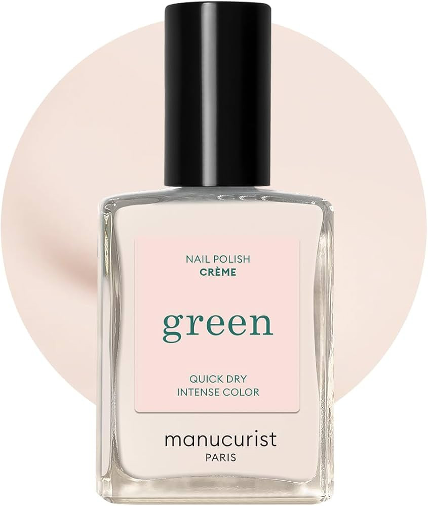Manucurist Green Quick Dry Nail Polish Cr\u00e8me (Off-White) - 9-Free, Plant-Based and Vegan - N... | Amazon (US)