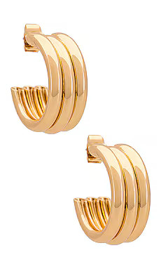 Ettika Small Hoops in Gold from Revolve.com | Revolve Clothing (Global)