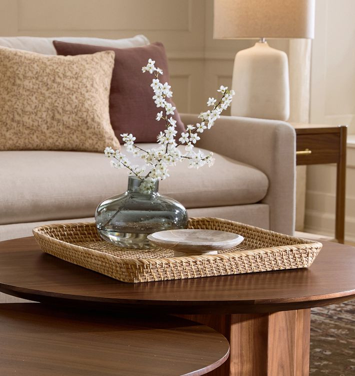 Rinna Rattan Tray | Rejuvenation